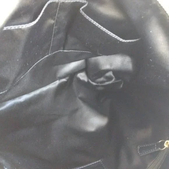 Coach Poppy Black Liquid Glam Patent Leather Tote - Picture 15 of 16